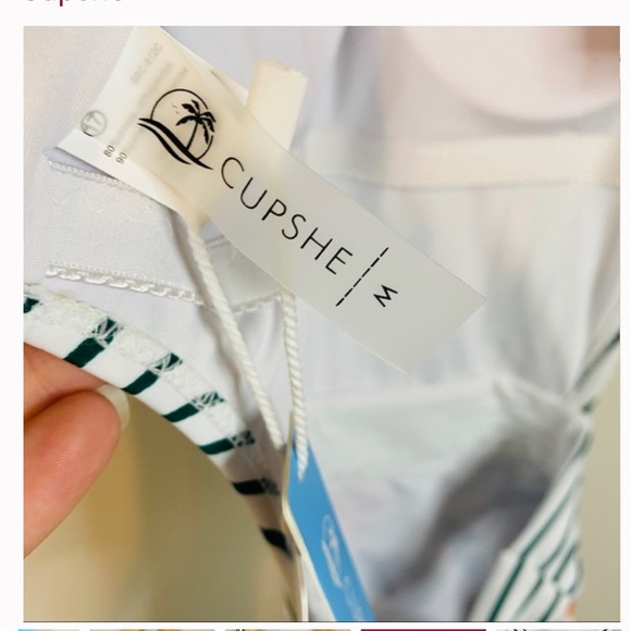 Miss u poppy print Cupshe bathing suit - Picture 3 of 7